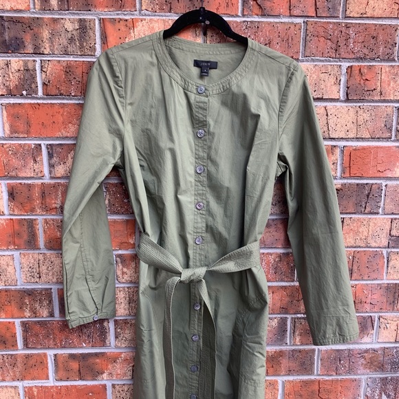 J. Crew Green Shirtdress - Picture 3 of 7